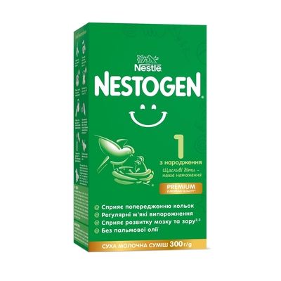 Смесь сухая молочная Nestogen 1 с лактобактериями L. Reuteri  для детей с рождения, 300 г
