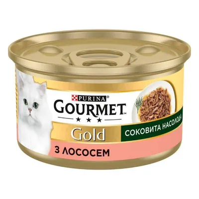 Корм вологий для кішок Purina Gourmet Gold Соковита насолода з лососем, 85 г