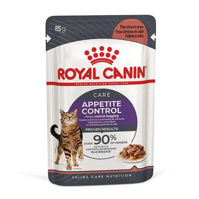 Корм влажный Royal Canin Appetite Control Care с мясом для взрослых стерилизованных кошек склонных к выпрашиванию корма, кусочки в соусе, 85 г