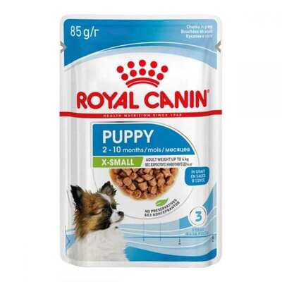 Корм влажный для собак Royal Canin X-Small Puppy мелких пород весом до 4 кг, до 10 месяцев, 85 г