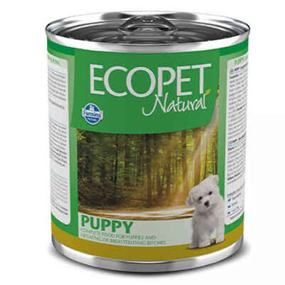 Корм вологий Farmina Ecopet Natural Puppy Chicken Консервований із куркою для цуценят усіх порід, вагітних собак і собак, що годують, 300 г