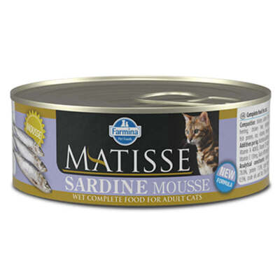 Корм вологий Farmina Matisse Cat Mousse Sardine Консервований мус з сардиною для котів, 85 г