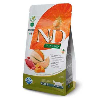 Корм сухой Farmina N&D Grain Pumpkin беззерновой для кошек с уткой и тыквой, 300 г