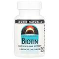 Біотин Source Naturals Biotin 5000 мкг, 60 таблеток