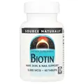 Біотин Source Naturals Biotin 5000 мкг, 60 таблеток