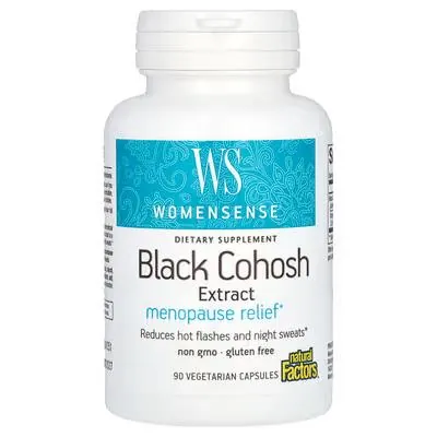 Клопогону екстракт Natural Factors Menopause Black Cohosh 40 мг, 90 капсул