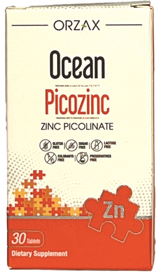 Цинк пиколинат Orzax Ocean Picozinc, 30 таблеток