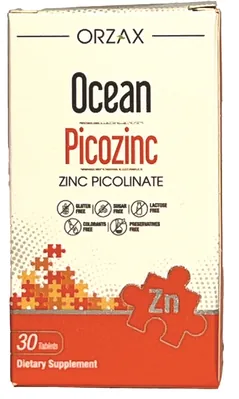 Цинк піколінат Orzax Ocean Picozinc, 30 таблеток
