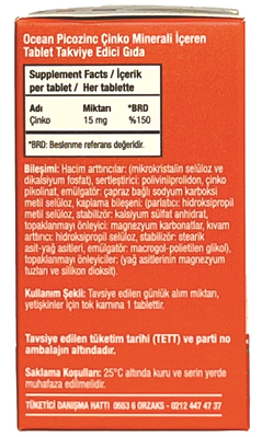 Цинк пиколинат Orzax Ocean Picozinc, 30 таблеток