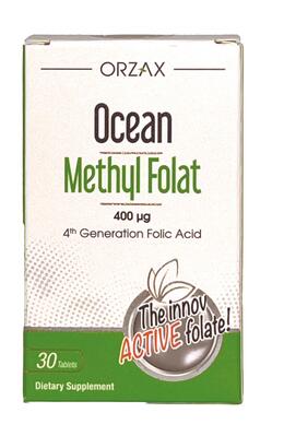 Фолиевая кислота Orzax Ocean Methly Folat, 30 таблеток