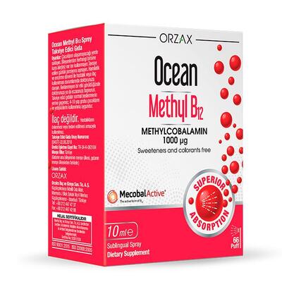 Метил B-12 Orzax Ocean Methyl B12 1000 мкг спрей, 10 мл