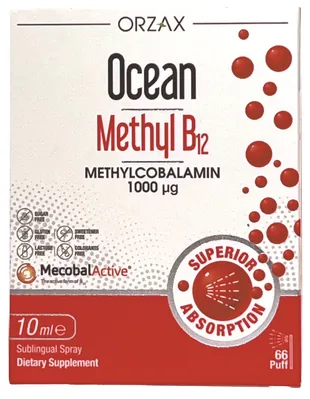 Метил B-12 Orzax Ocean Methyl B12 1000 мкг спрей, 10 мл