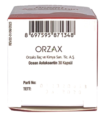 Астаксантин Orzax Ocean Astaxanthin, 30 капсул