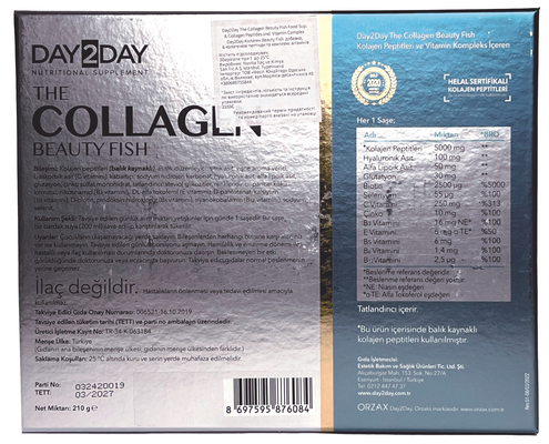 Морський колаген комплекс Orzax Day2Day The Collagen Beauty Fish №30 у саше