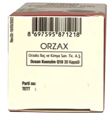 Коензим Q10 Orzax Ocean Coenzyme Q10, 30 капсул