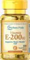 Вітамін Е Puritan's Pride Vitamin E 200 МО, 100 капсул