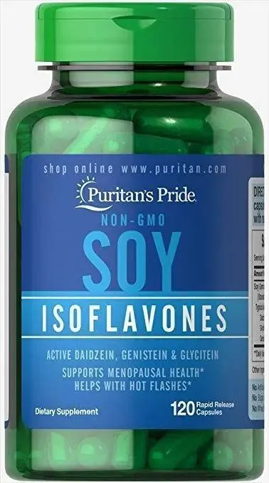Ізофлавони сої Puritan's Pride Soy Isoflavones 750 мг, 120 капсул швидкого вивільнення