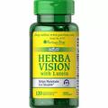 Лютеин и черника Puritan's Pride Herbavision with Lutein and Bilberry, 120 капсул