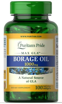 Олія огірочника Puritan's Pride Borage Oil 1000 мг, 100 капсул