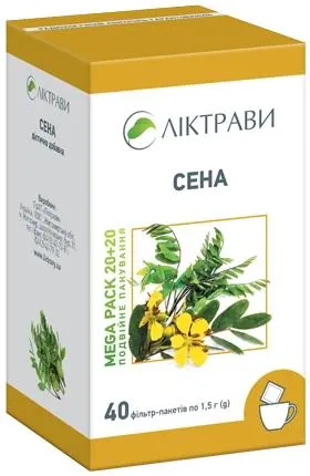 Сени листя та плоди по 1,5 г №40 (20+20) у філ.-пакетах.