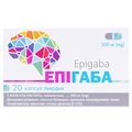 Эпигаба капсулы тв. по 300 мг №20 (10х2)