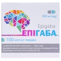 Эпигаба капсулы тв. по 300 мг №100 (10х10)