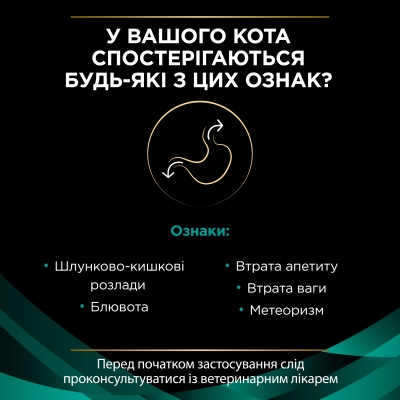 Корм сухой Purina Pro Plan Veterinary diets EN ST/OX Gastrointestinal для кошек при расстройствах пищеварения, 400 г