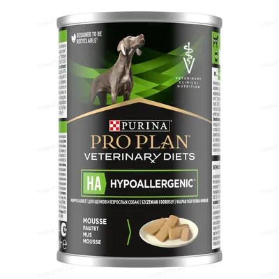 Корм вологий Purina Pro Plan Veterinary Diets HA дієтичний для цуценят і дорослих собак, 400 г