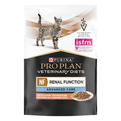 Корм влажный для взрослых кошек Purina Pro Plan Veterinary Diets NF Renal Function Advanced Care при болезнях почек, с лососем, 85 г