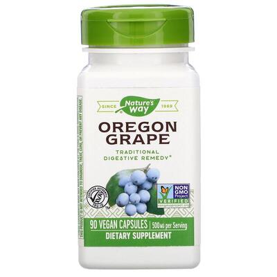 Орегонского винограда корни Nature's Way Oregon Grape 500 мг, 90 капсул