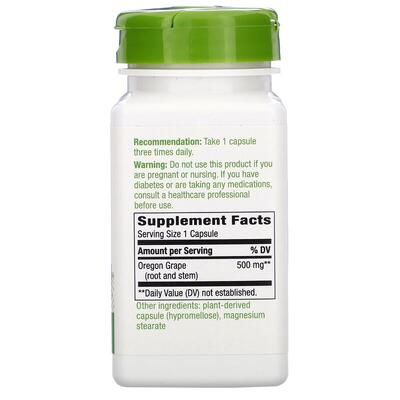 Орегонского винограда корни Nature's Way Oregon Grape 500 мг, 90 капсул