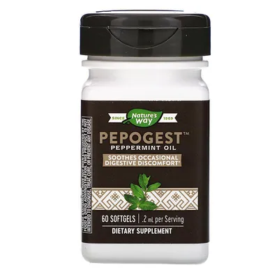 Олія м'яти Nature's Way Peppermint Oil 0,2 мг, 60 капсул