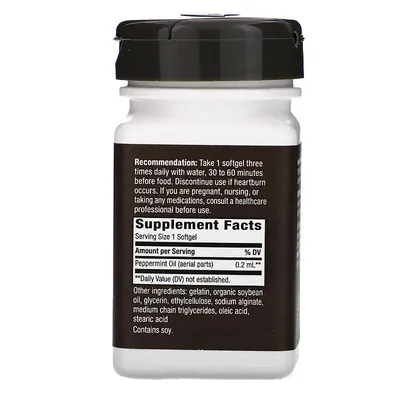Олія м'яти Nature's Way Peppermint Oil 0,2 мг, 60 капсул