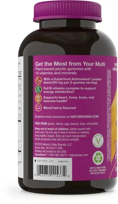 Мультивітаміни для жінок 50+ Nature's Way Alive! Women's 50+ Gummy Multivitamin, 130 жувальних таблеток