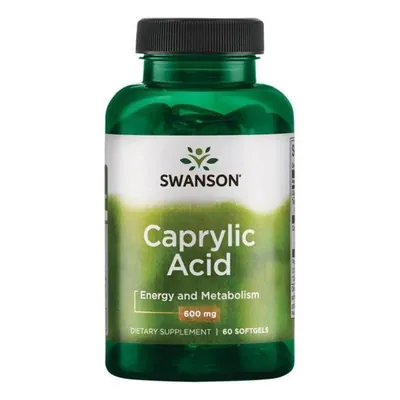 Каприлова кислота Swanson Caprylic Acid 600 мг, 60 м'яких капсул