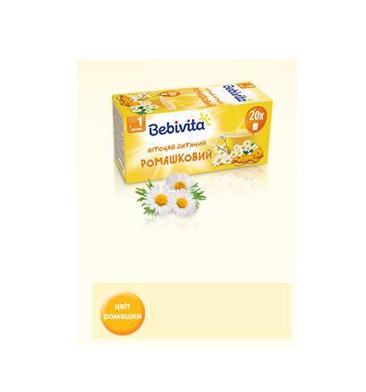 Фіточай Bebivita дитячий ромашковий, 20 фільтр-пакетів х 1,5 г