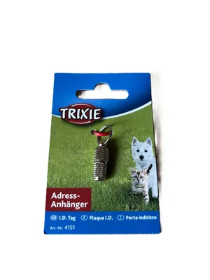 Медальйон-адресник Trixie 2275 на нашийник хромований