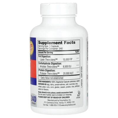 Пищеварительные ферменты Enzymedica Lypo Gold, 240 капсул