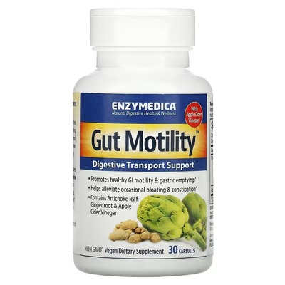Поддержка моторики ЖКТ и пищеварения Enzymedica Gut Motility, 30 капсул