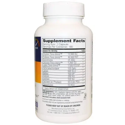 Повна формула ферментів Enzymedica Digest Complete Enzyme Formula, 180 капсул