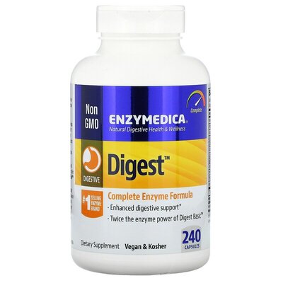 Полная формула ферментов Enzymedica Digest Complete Enzyme Formula, 240 капсул
