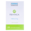 Пентаса суппозитории рект. по 1000 мг №28 (7х4)