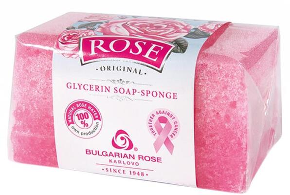 Мыло-губка Rose Karlovo Rose Original глицериновая, 70 г