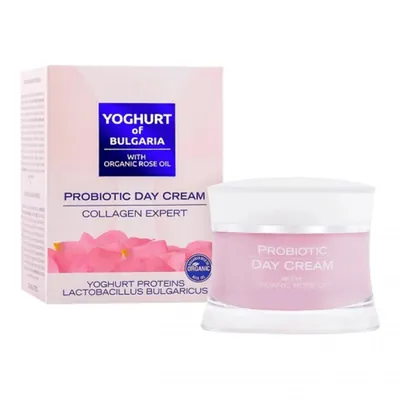 Крем для обличчя Yoghurt of Bulgaria Organic Rose Oil Колаген-експерт денний, 50 мл