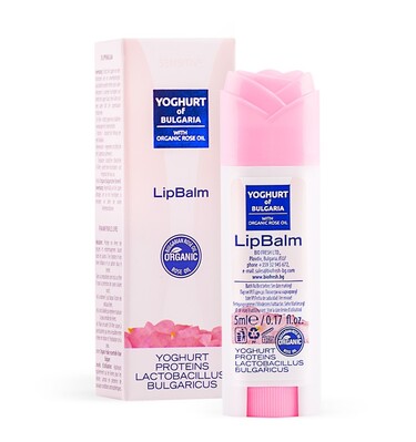 Бальзам для губ Yoghurt of Bulgaria Organic Rose Oil, 5 мл