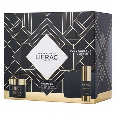 Набір Lierac Premium (крем 50 мл + засіб для контуру очей 15 мл + косметичка)