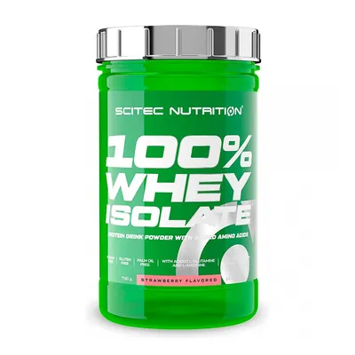 Протеїн сироватковий ізолят Scitec Nutrition 100% Whey Isolate полуниця, 700 г