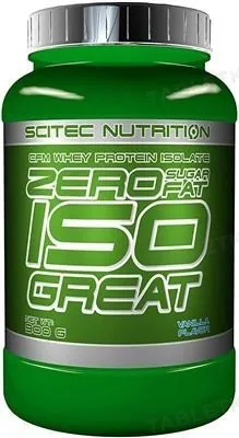 Протеїн сироватковий ізолят Scitec Nutrition Zero Sugar Fat Iso Great ваніль, 900 г