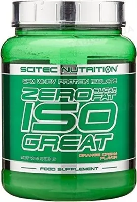 Протеїн сироватковий ізолят Scitec Nutrition Zero Sugar Fat Iso Great крем-апельсин, 900 г
