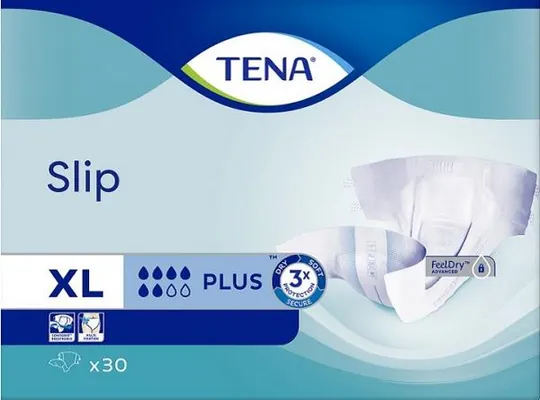 Підгузки для дорослих Tena Slip Plus, розмір ХL (Extra Large), 30 штук
